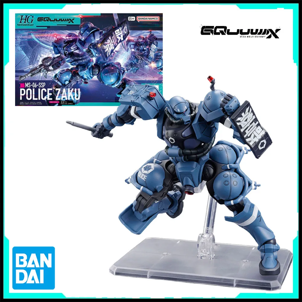 

Bandai Original GUNDAM HG Series Gundam GQuuuuuuX MS-06-S Military and police Zaku 1/144 Anime Action Figure Assembly Model Toys
