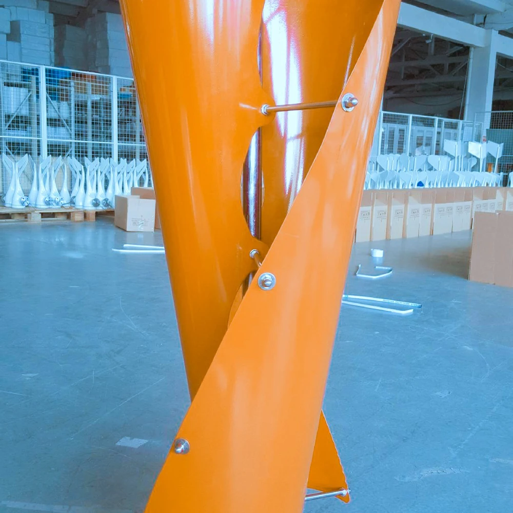 Vertical Axis Wind Power Turbine Generator 5KW 12V 24V 48V Low Noise Upright for Home Use Farm Seashore Boat Renewable Energy