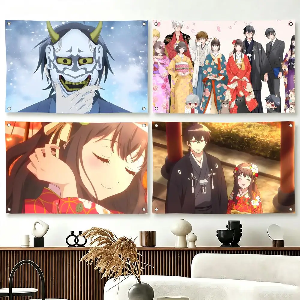 Romance Anime T-The Ogres Bride Flags  For Living Room Home Dorm Decor Wall Outdoor Camping Party Banner Gifts