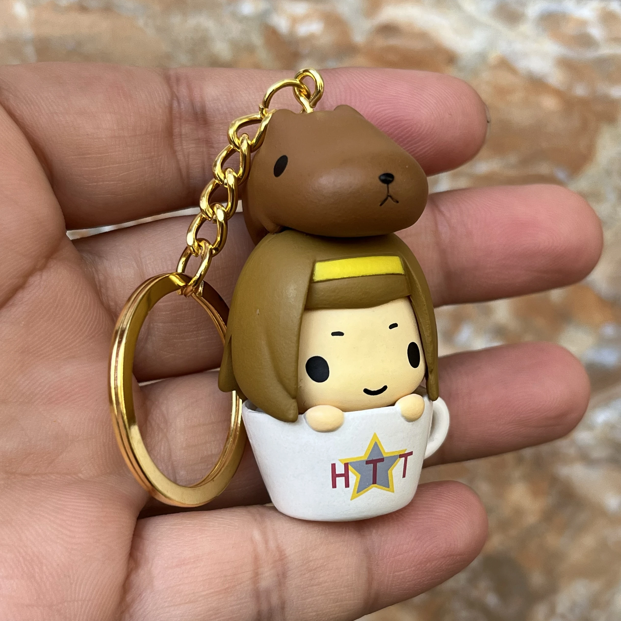 K-ON！Ritsu Tainaka Azusa Nakano Pendant Keychain Kawaii Beautiful Girl Action Figures Model Toys Cartoon Decorations Kids Gifts