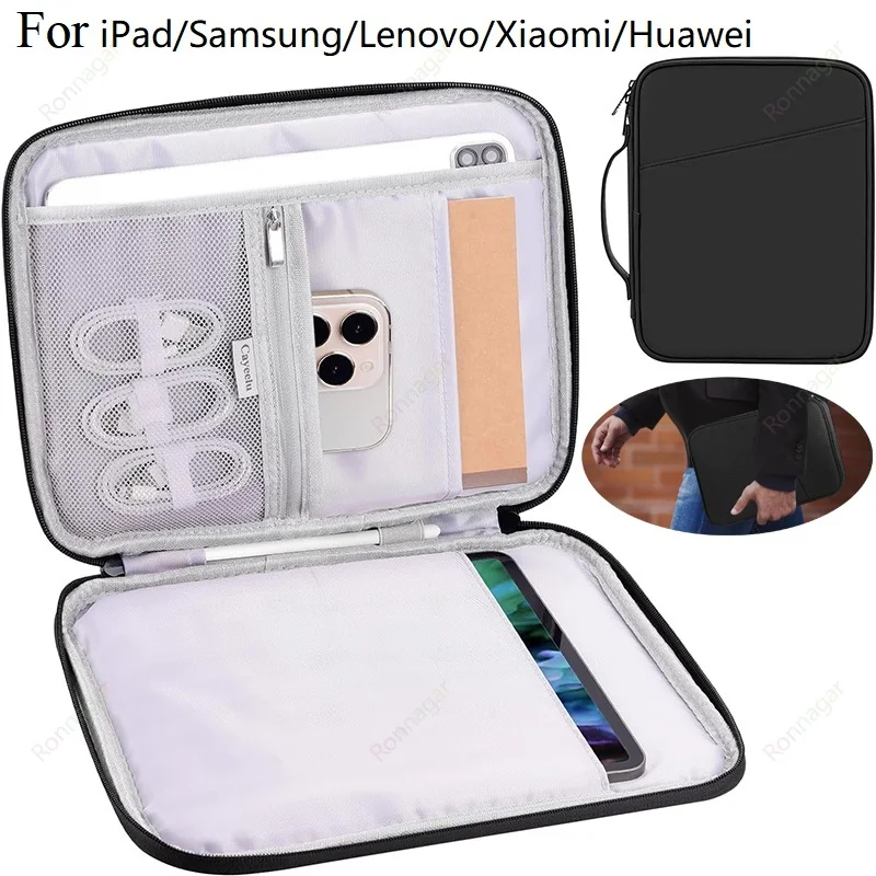 Funda para tableta de 11 pulgadas, bolsa para iPad Pro 11 M4 iPad Air 2024 M2 iPad 10. ° Air4 5, 10,9 pulgadas, 10,2 pulgadas, también se adapta a Samsung, Xiaomi, Lenovo, 10,5