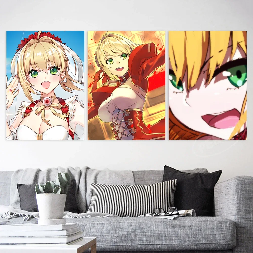 HD Print Fate Stay Night Painting Home Decor Altria Pendragon Canvas Poster Modular Pictures Modern Living Room Wall Art Mural