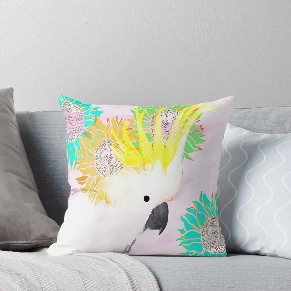 

7 DAYS OF SUMMER /SUMMER COLLECTION-PINK MAJOR MITCHELL COCKATOO Throw Pillow Sofa Cushions Cover pillow