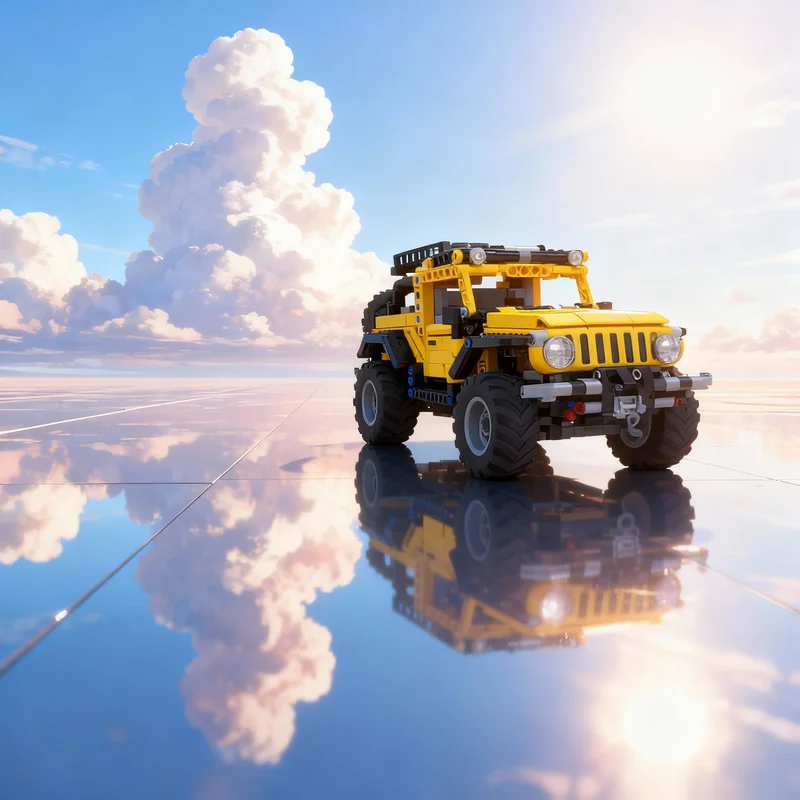 

687 деталей MOC Jeep Wrangler Full Time RC MOD, техническая модель, рождественский подарок, конструктор, игрушка, идея для самостоятельной сборки, кирпичики, для детей