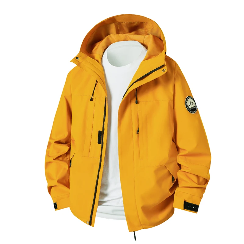 

2025 New Solid Jacket Men Women Same Single Outdoor Windproof Trend Brand Mountaineering Suit Spring Autumn Couple Jacket