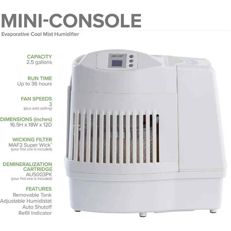 AIRCARE MA Whole-House Console-Style Evaporative Humidifier (Mini-Console)