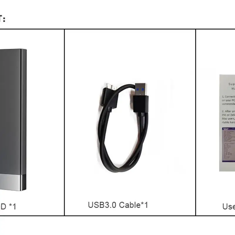 Top! Przenośny zewnętrzny dysk twardy do gier RetroBat 500G do PS2/PSP/PS1/Sega Saturn/Wii/Wiiu z 60000 retro gier wideo dla