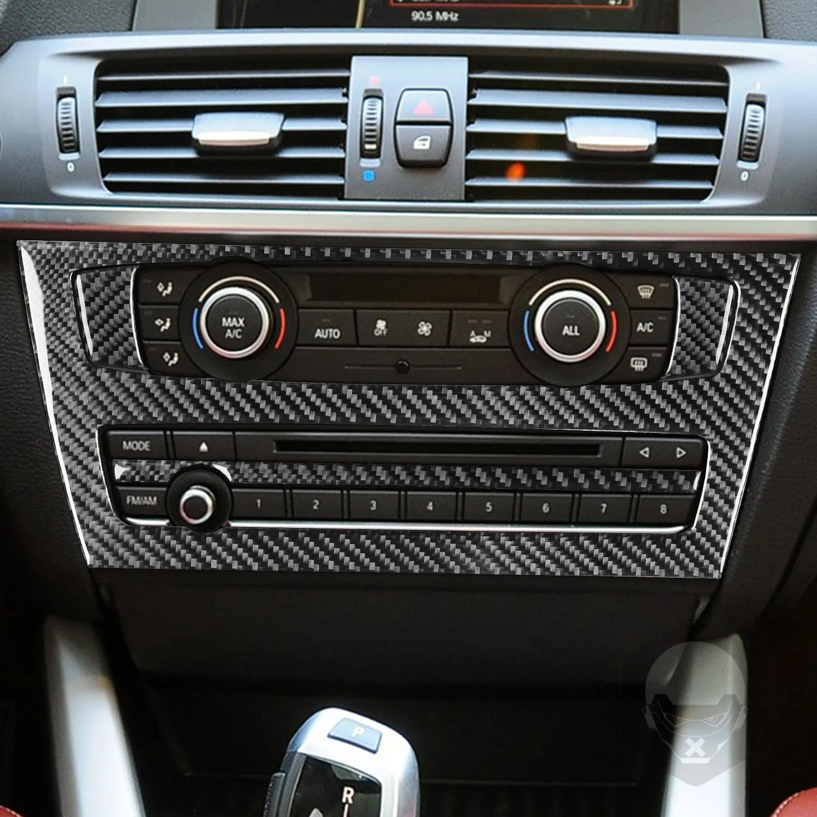 For BMW X3 F25 X4 F26 2011-2017 Carbon Fiber Style Glove Box Handle Cover Trim Decoration Sticker Interior Accessories view 5
