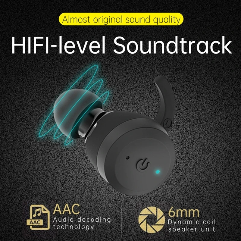 Swimming Waterproof Bluetooth Earphone Dual Wear Style Sport Wireless Headset TWS Ipx7 Earbuds Stereo Headphone Mic Hot Sale New