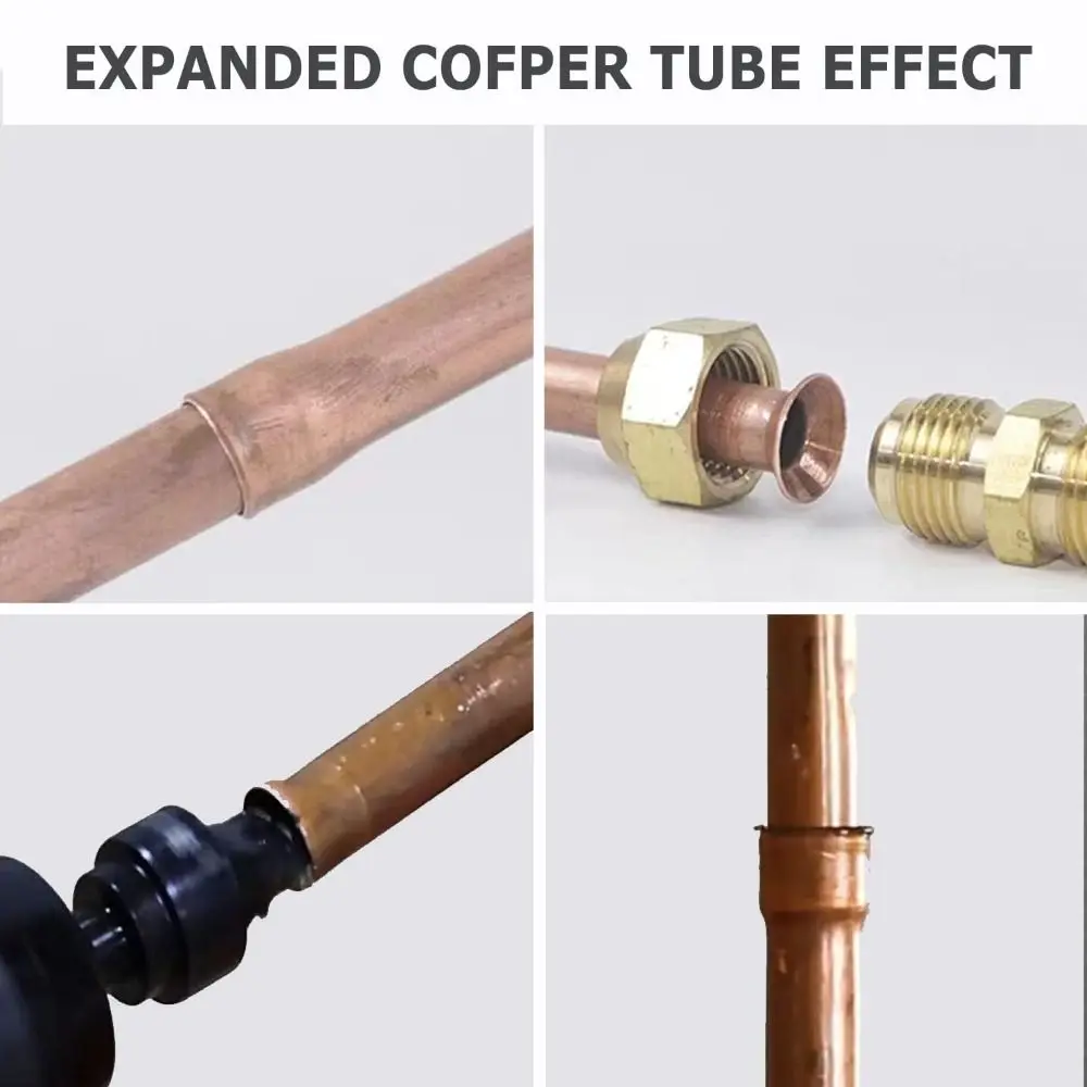 Metric 6-19mm Copper Pipe Expanders Alloy Steel With Hexagonal Handle Step Expander Swaging Tools HVAC