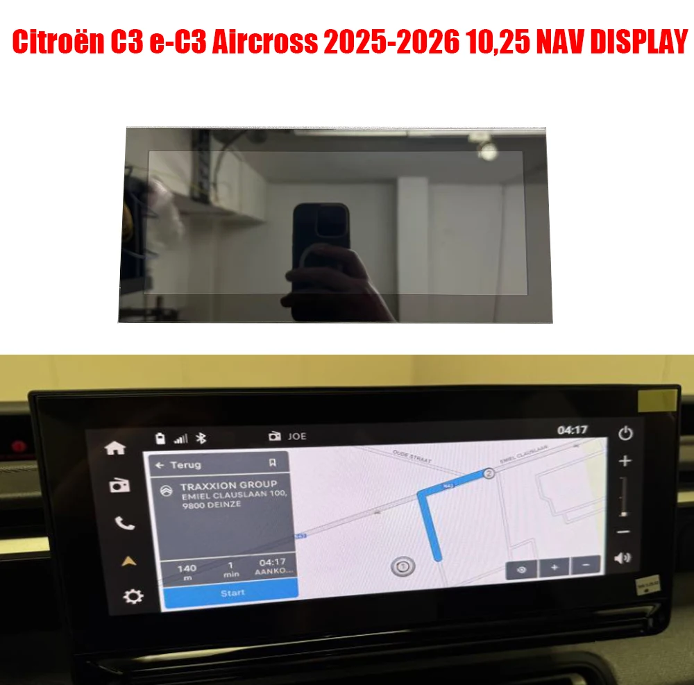 HEAD UNIT LCD TOUCH SCREEN DISPLAY NAV 10.25inch For Citroën C3 e-C3 Aircross 2025-2026 10,25 9871241680 9865251580