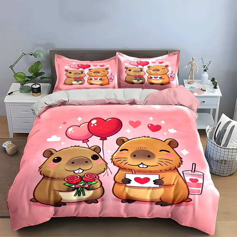 

"Valentine's Day Gift Set" Bedding Set with 1 Duvet Cover 2 Pillowcases Single Double King Queen, Gift