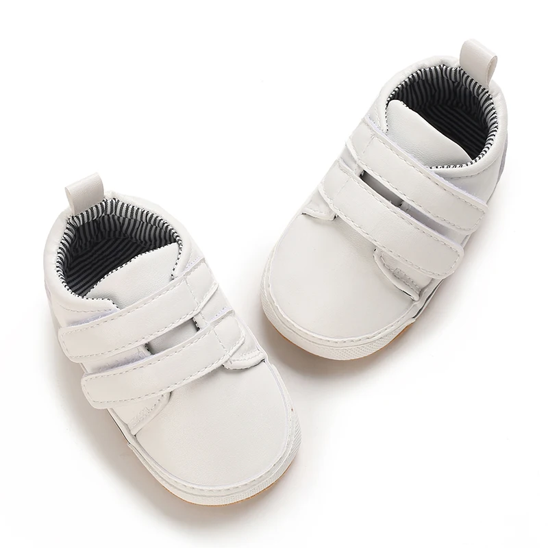 Rubber Sole Baby Shoes Kids Gentleman's Baptist Baby Girl Boy Solid Color Kids Shoes Non-Slip Toddler Non Slip Sports Shoes