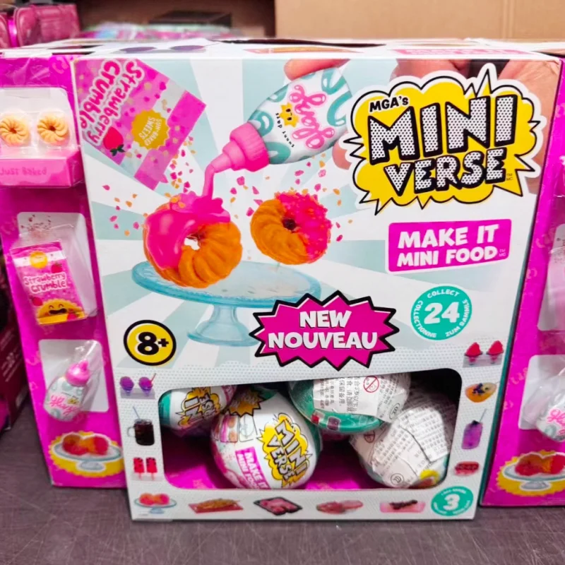 

Miniverse Make It Mini Food Cafe Series 3, мини-коллекционная коллекция, мини-мяч, слепая шарик, мини-напотки и десертный орнамент, игрушки