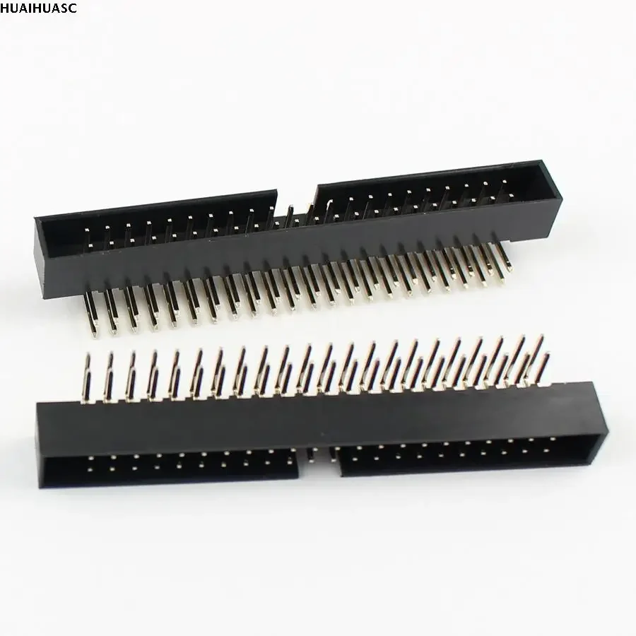 40pcs 2mm 2.0mm Pitch 2x22Pin 44 Pin Right Angle Male Shrouded IDC Box Header Connector