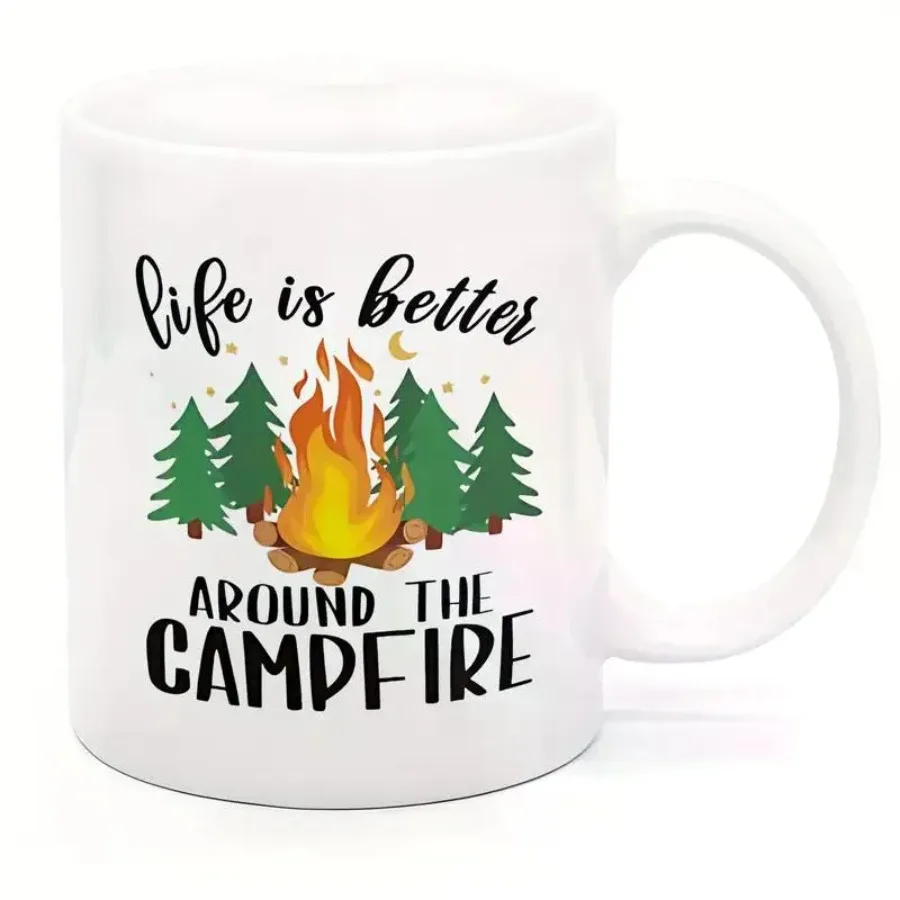 

Ceramic Coffee Mug with Cow Design - 11oz Playful Rock Paper Scissors Throat Punch I Win Graphic - Easy Grip Handle