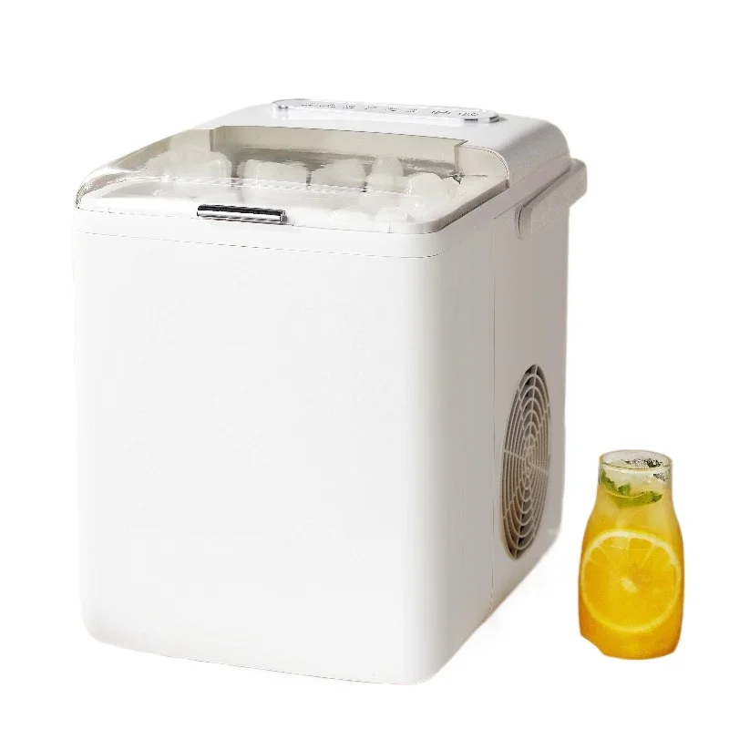 Ice Maker Countertop Portable Ice Machine With Carry Handle Self-Cleaning Mini Ice Ball Maker Home With Spoon