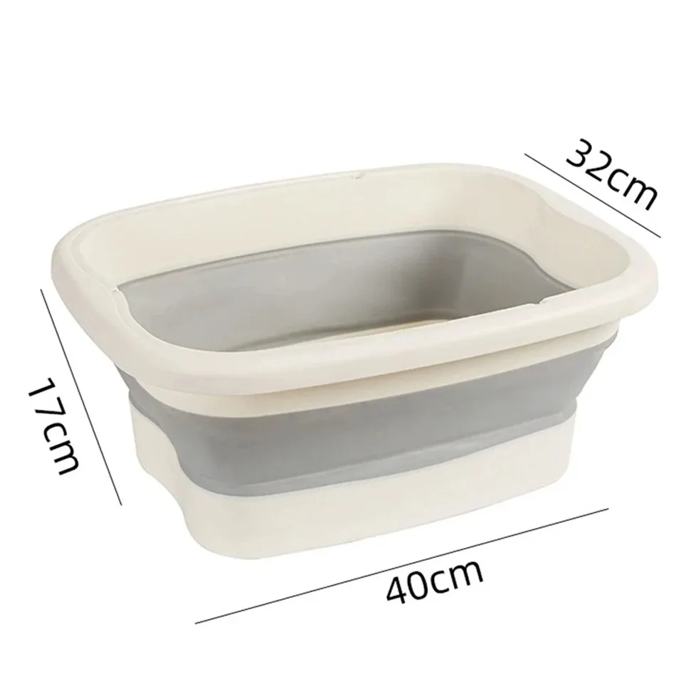 Foldable Foot Bath Tub–Portable, Covered Basin With Ergonomic Design, Silicone Thickening Suitable For Travel And Home Use - view 2