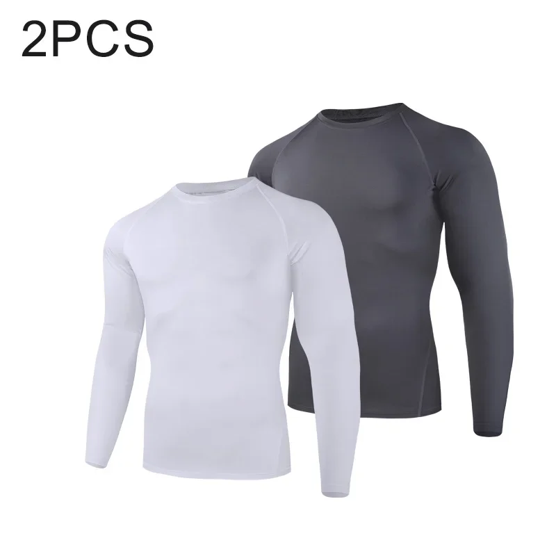 طقم تي شيرت رياضي بأكمام طويلة لعام 2025 مكون من قطعتين، رائع وجيد التهوية في الشارع