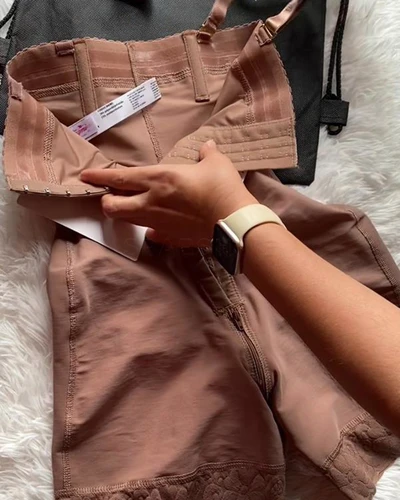 Imagen 2 del producto Faja moldeadora con tirantes ajustables para mujer, ropa moldeadora de busto abierto, faja colombiana, ropa interior femenina, pantalones cortos Push Up de cintura alta