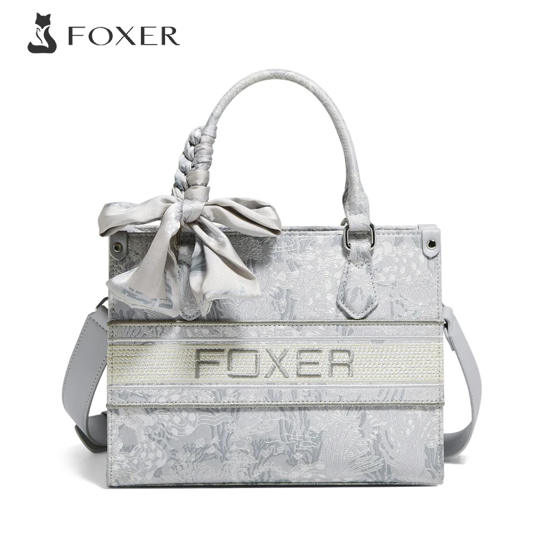 

FOXER, кожаные женские сумки через плечо из ПВХ, дизайн ведра, весна-лето 2023, модная элегантная сумка, сумка через плечо для девочек, кошелек