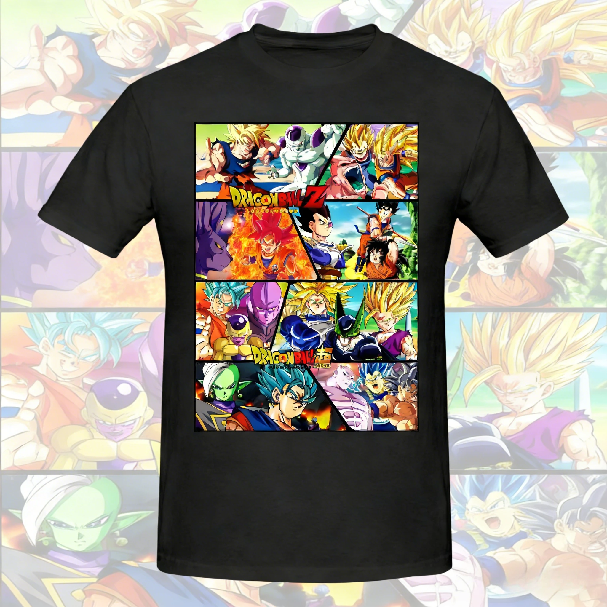 2026 Neues Sommer-T-Shirt zum 40. Jubiläum von Dragon Ball mit Son Goku, 100% Baumwolle, Anime-Print, Übergröße, Lässige Streetwear, Unisex, Y2K