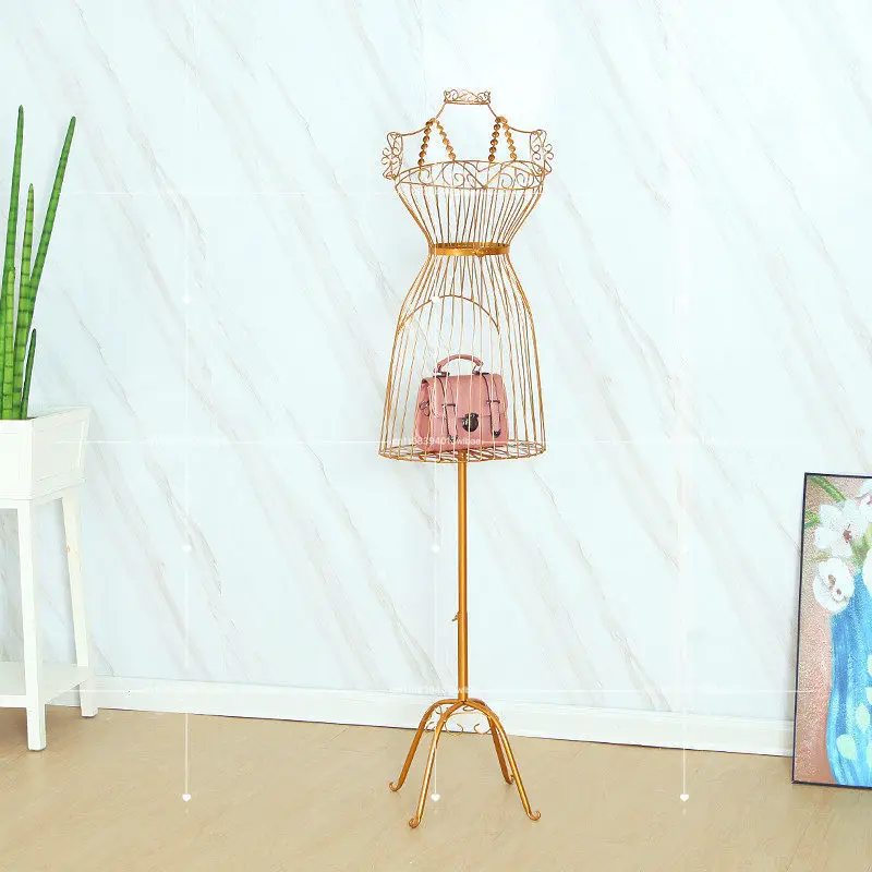 Window Display Stand European Wrought Iron Half-length Women's Clothing Shooting Props Decoration Wedding Dress Hanging Clothes