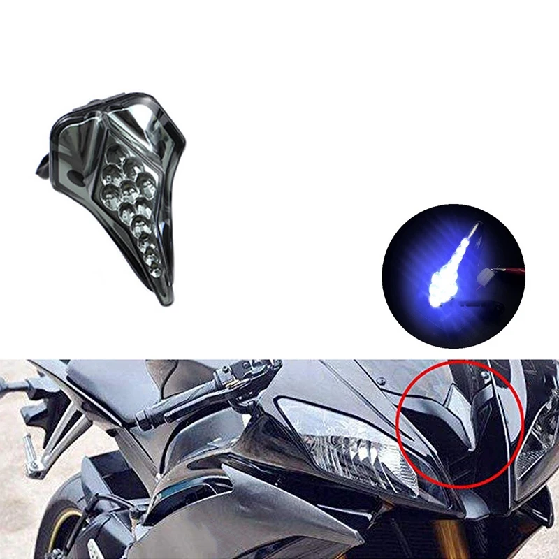 Передние и центральные светодиодные габаритные огни для мотоциклов, фары, противотуманные фары для YAMAHA YZF R6 2008-2012