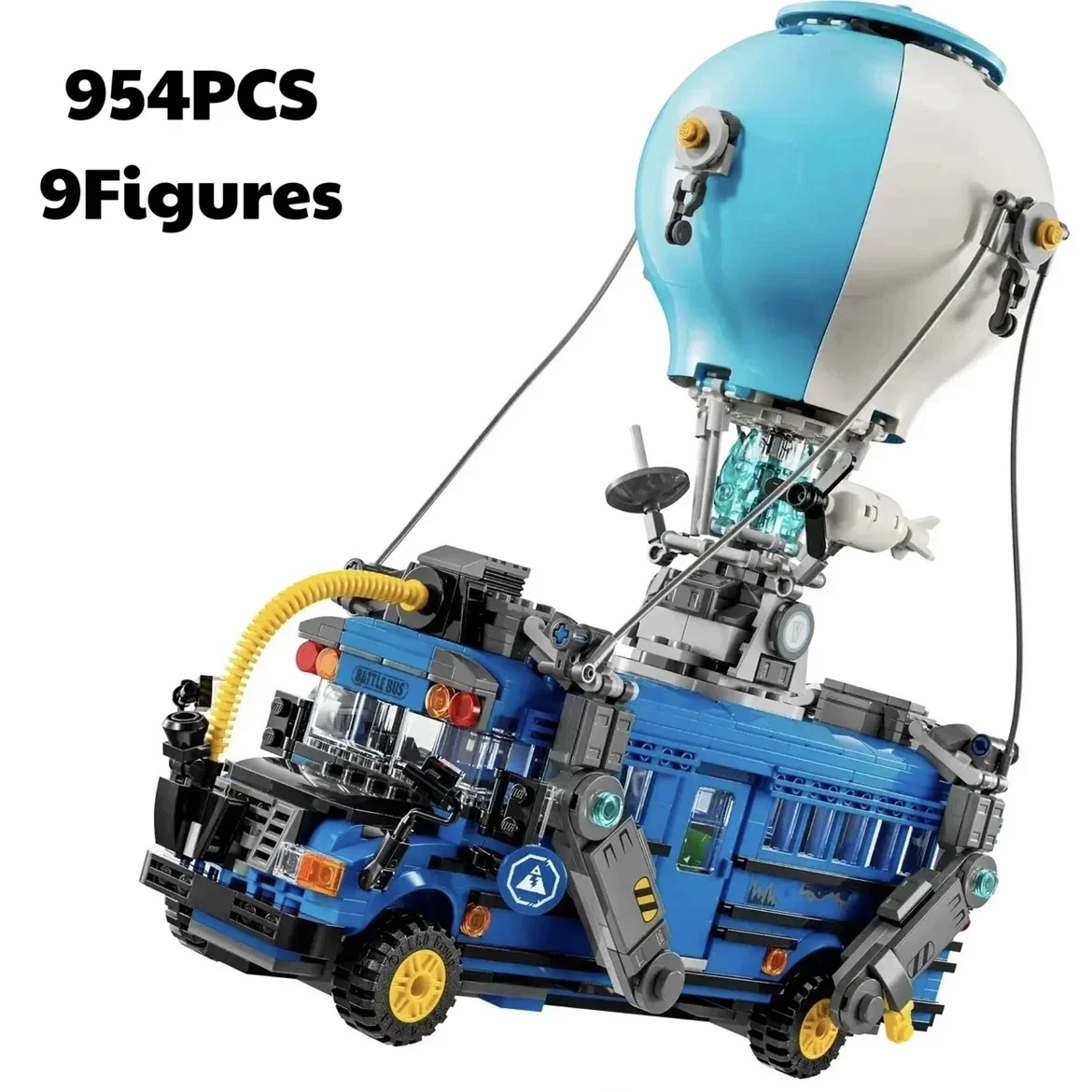 954pcs 2024 New 77073 Battle Model Bus Building Blocks Bricks Set Educational Toys For Children Christmas Birthday Gift