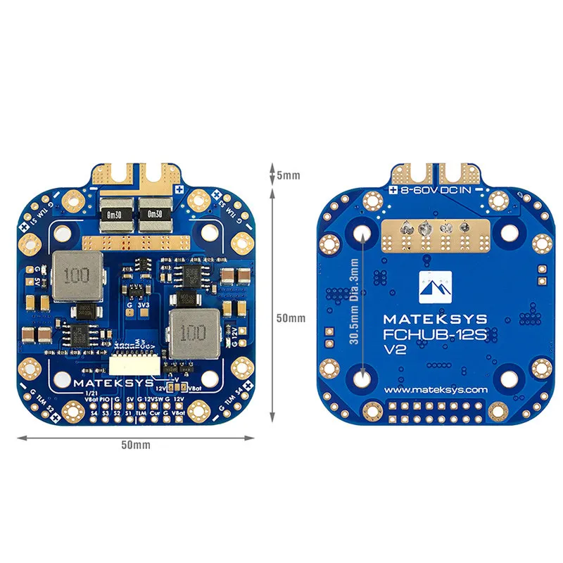 FPV MATEK Mateksys FCHUB-12S 5V 12V 440A Crossover Machine Distribution Board