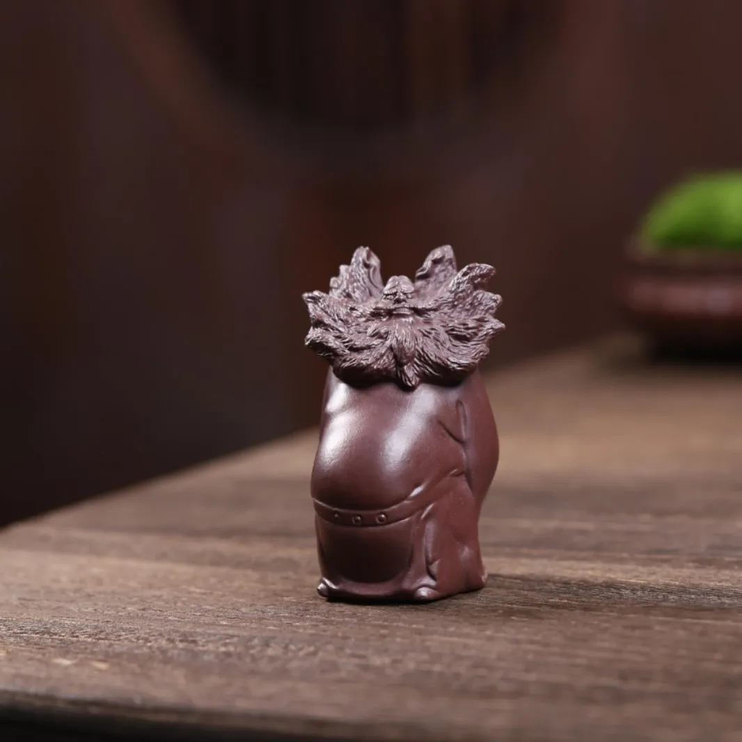 Yixing Pet, Celestial Sage Zhongkui Ornament, Kung Fu Set, Table Sculpture Accessory, Zisha Tea Pet That Can Be Nurtured