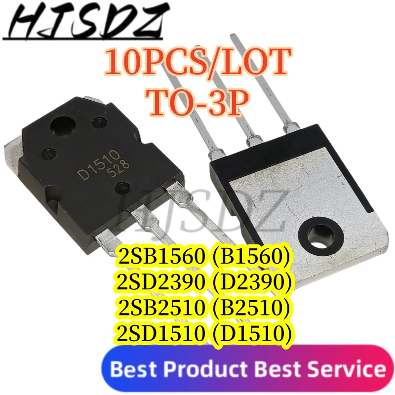 TO-3P NPN PNP Darlington Transistor 2SB1560 2SD2390 2SB2510 2SD1510 Audio Amplifier Tube