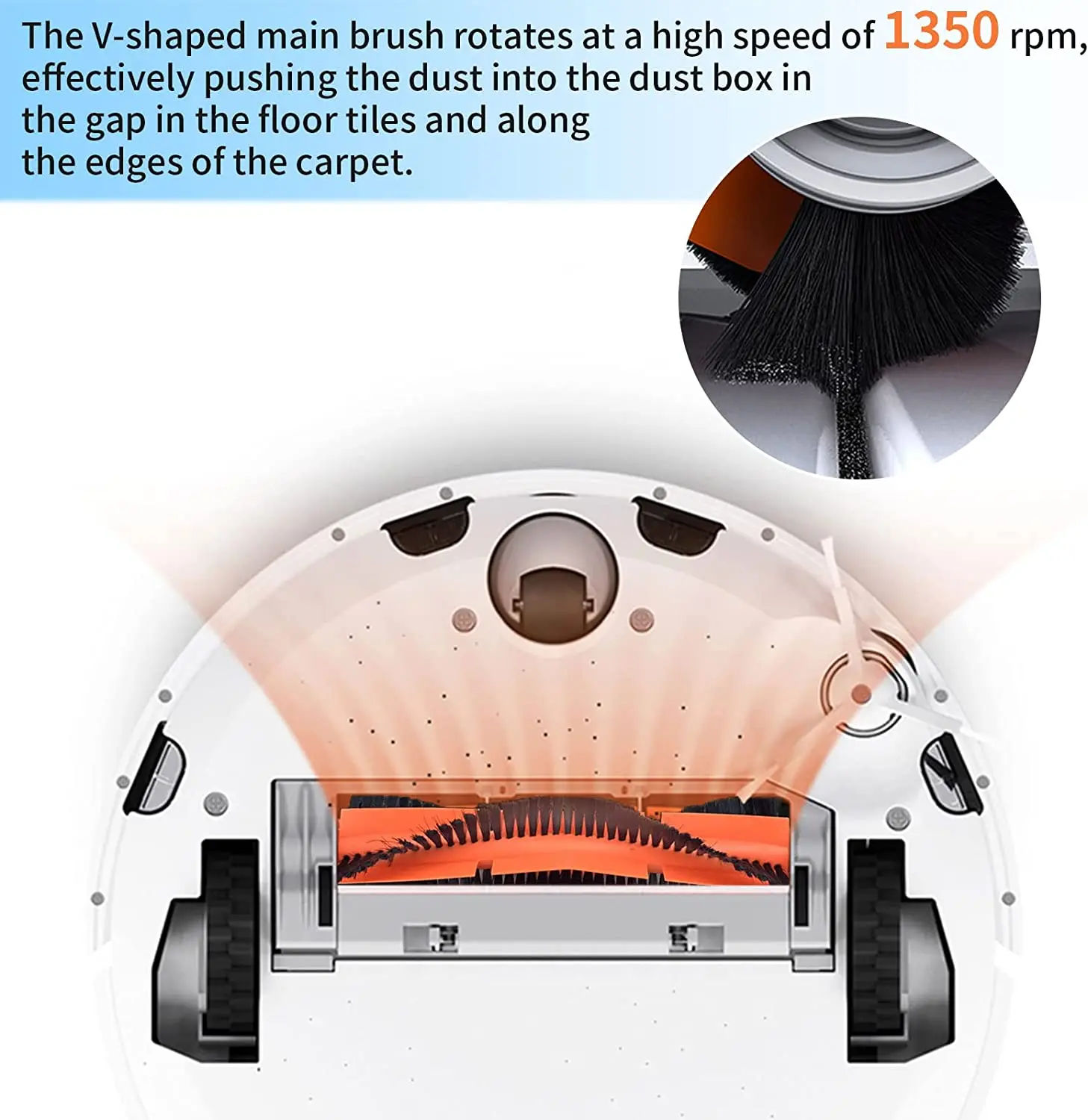 Para xiaomi mi robô aspirador de pó 1s sdjqr01rr sdjqr02rr sdjqr03rr roborock e2 e3 e4 s4 s4 s4 max s5 s6 filtro de escova lateral principal