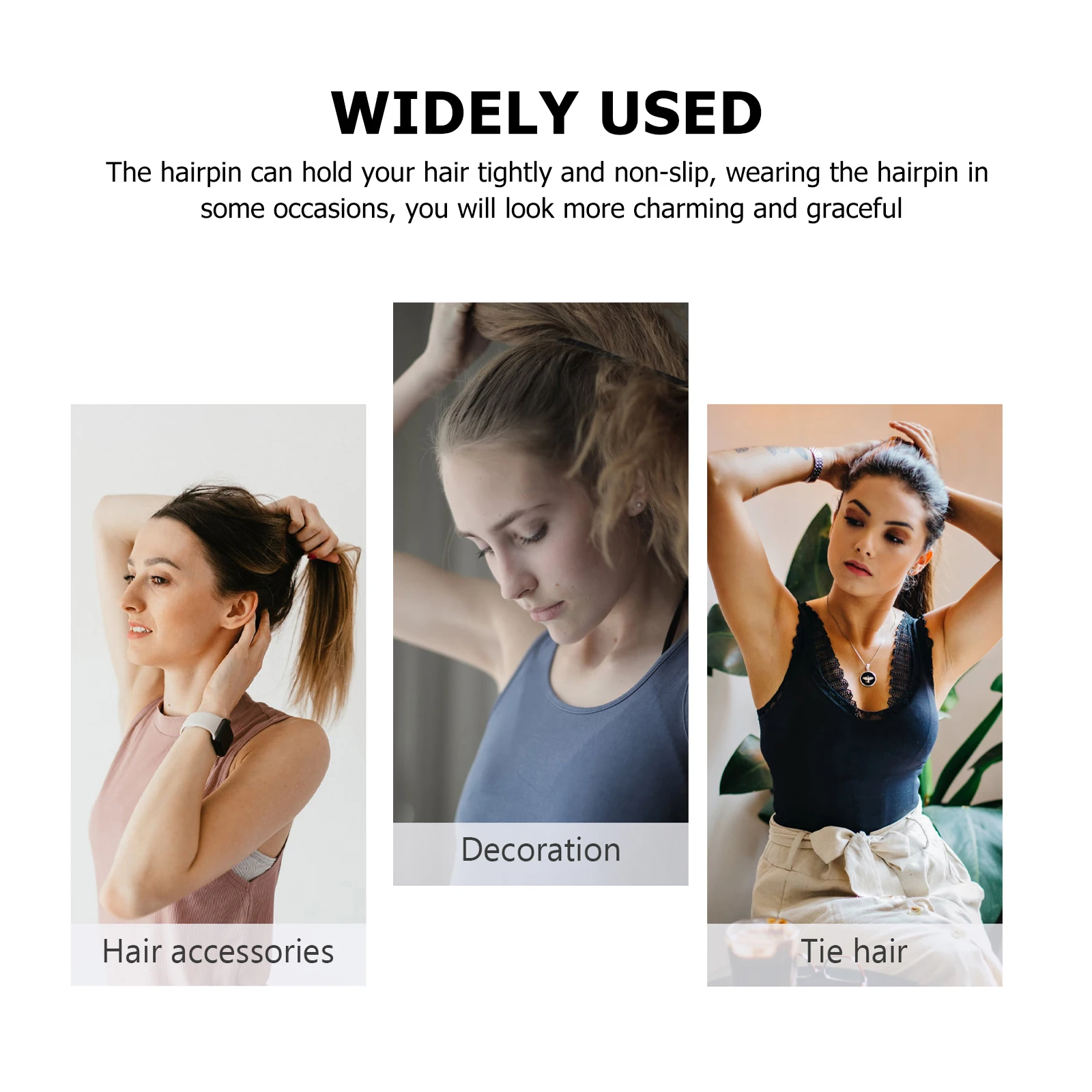 

10pcs U Shaped Clips Iron Hairpin Vintage Hair Forks Retro Hairpins Women Wedding Party Bridal Hair Accessories