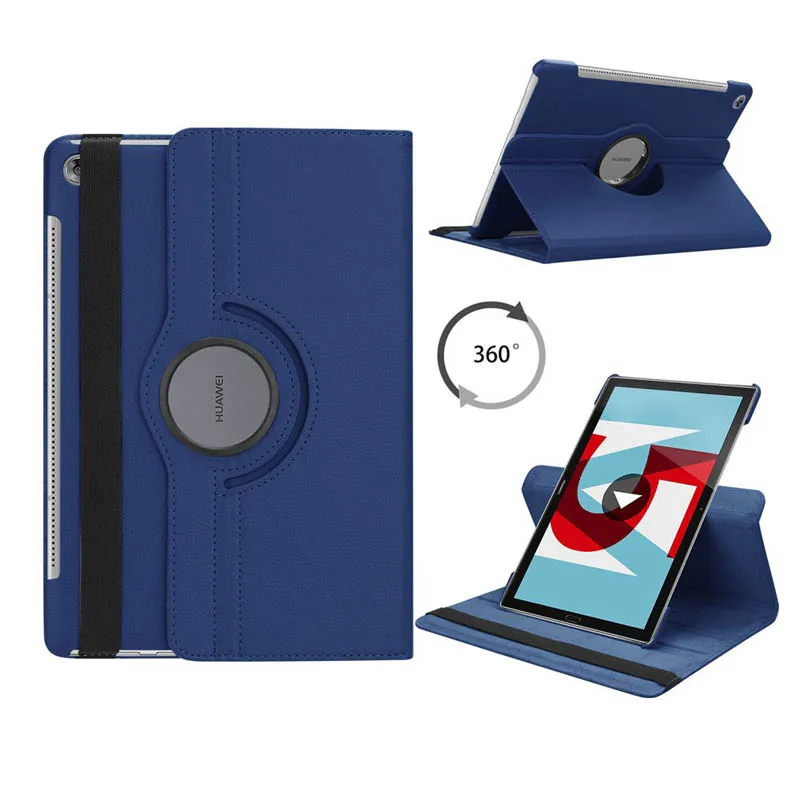 Capa para tablet huawei com suporte giratório, para modelos mediapad m5 10.8, m5 pro 10, 10.8 polegadas, de couro pu