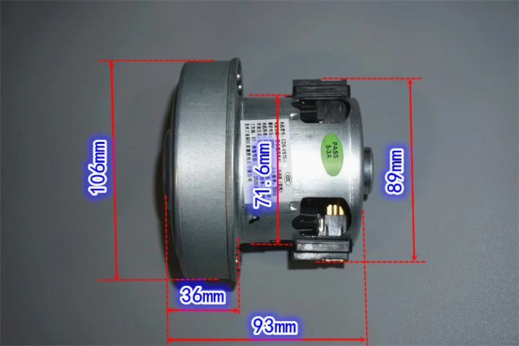 220V700W vacuum cleaner motor DIY dust collector turbo fan CDS-VS15 high-speed motor 34000 rpm