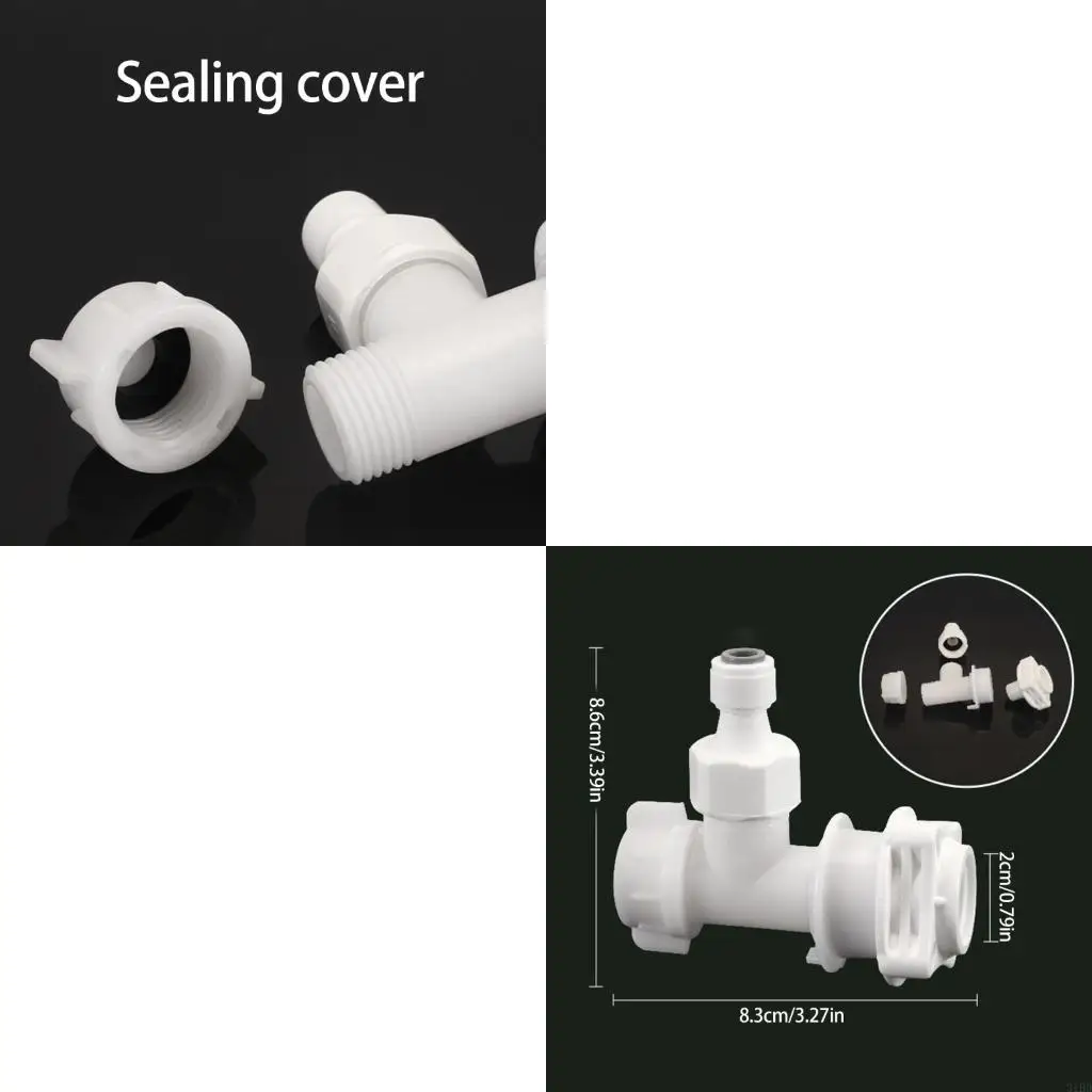 

Water Dispensing Fitting Easy Installation Corrosion Resistant Designs ABS Splitter Valves for Double Device Connection