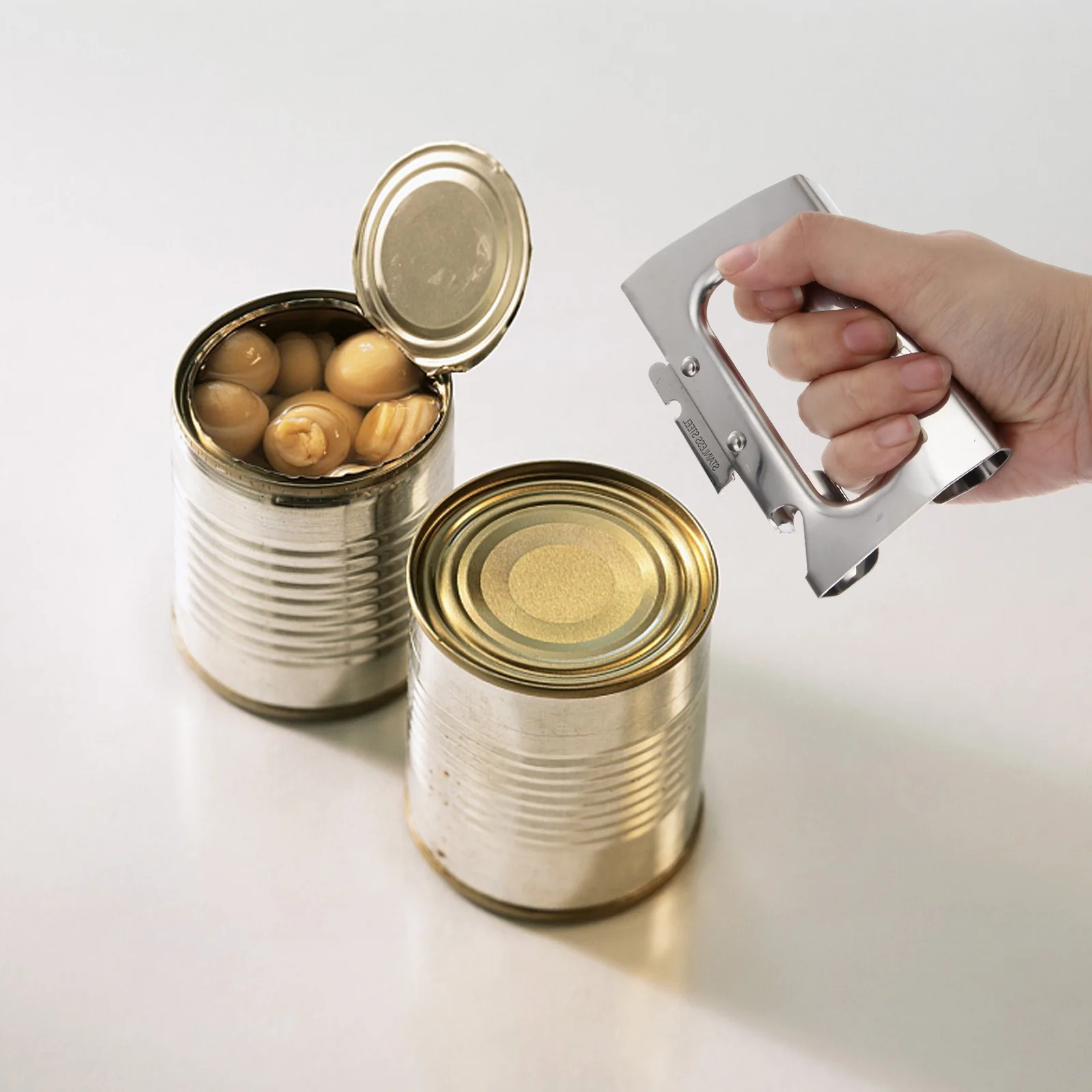 

Stainless Steel Can Rustproof Multi Purpose Bottle Easy Grip Lightweight Portable Camping Hiking Party Beer Bottle Opener Wine
