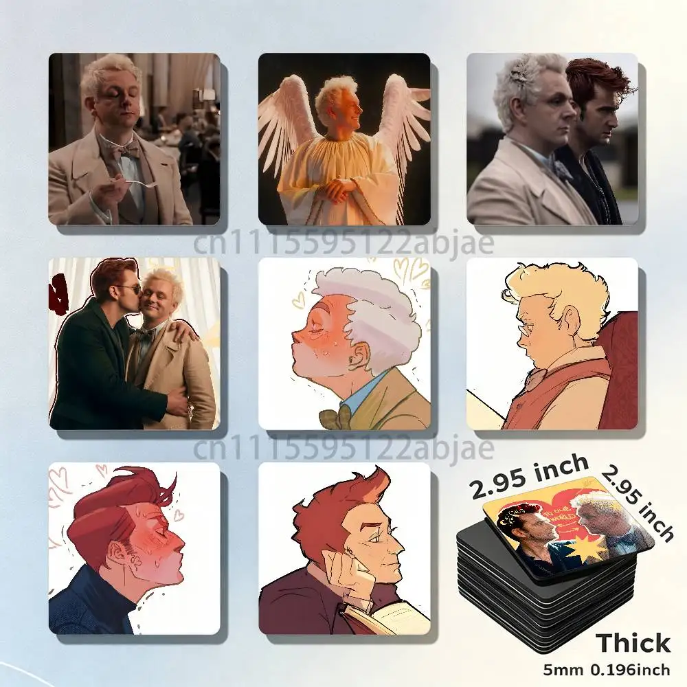 G-Good Omens Ineffable Husbands Magnet Refrigerator Fridge Sticker for Home Decor DIY Wall Decor