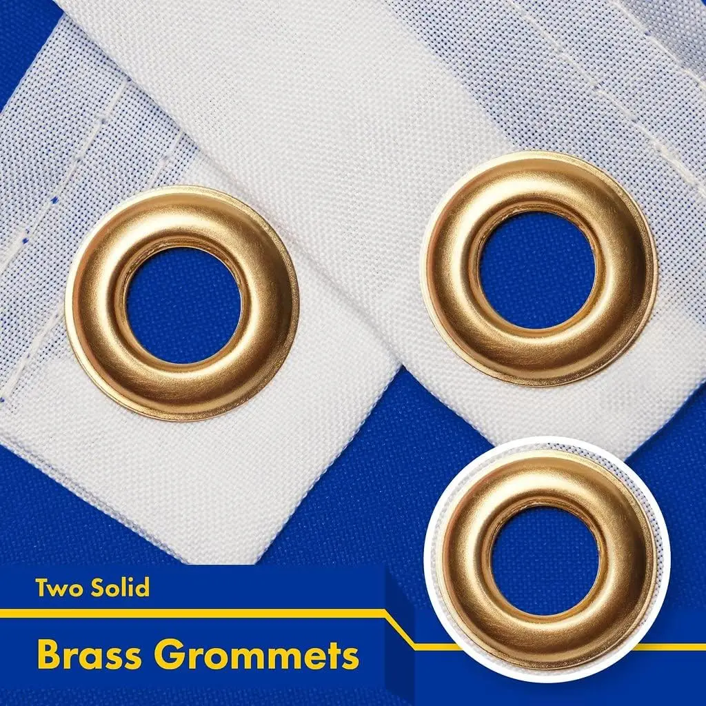 FLAGLINK علم الاتحاد الأوروبي 90X150 سنتيمتر في الهواء الطلق المطرزة 12 نجوم دائم أكسفورد النايلون رباعي مخيط الحلقات النحاسية أوروبا #3