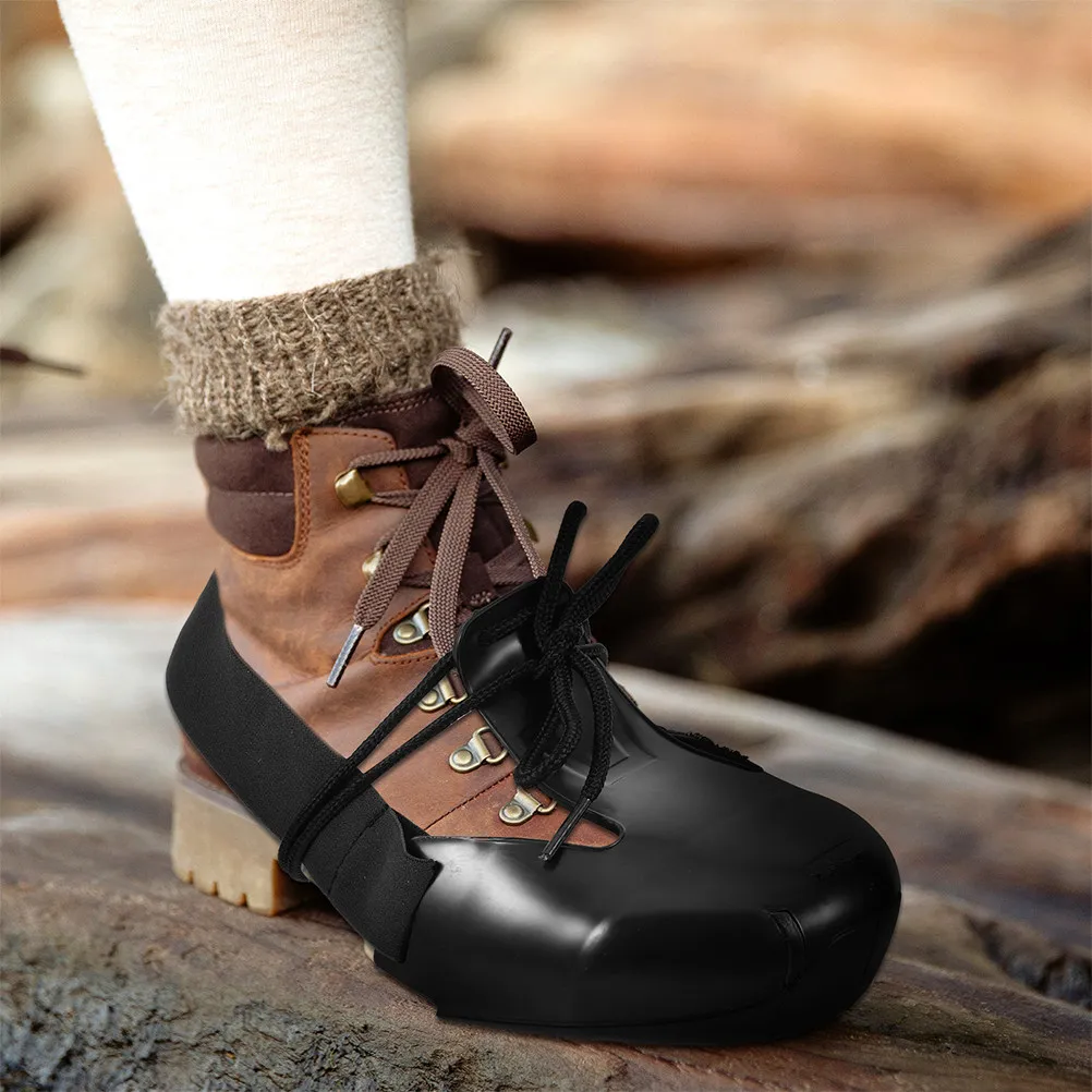 2Pairs Safety Shoe Covers Steel Toe Cap Protective Nonslip Work Shoe Caps for Construction Worker Steel Toe Caps