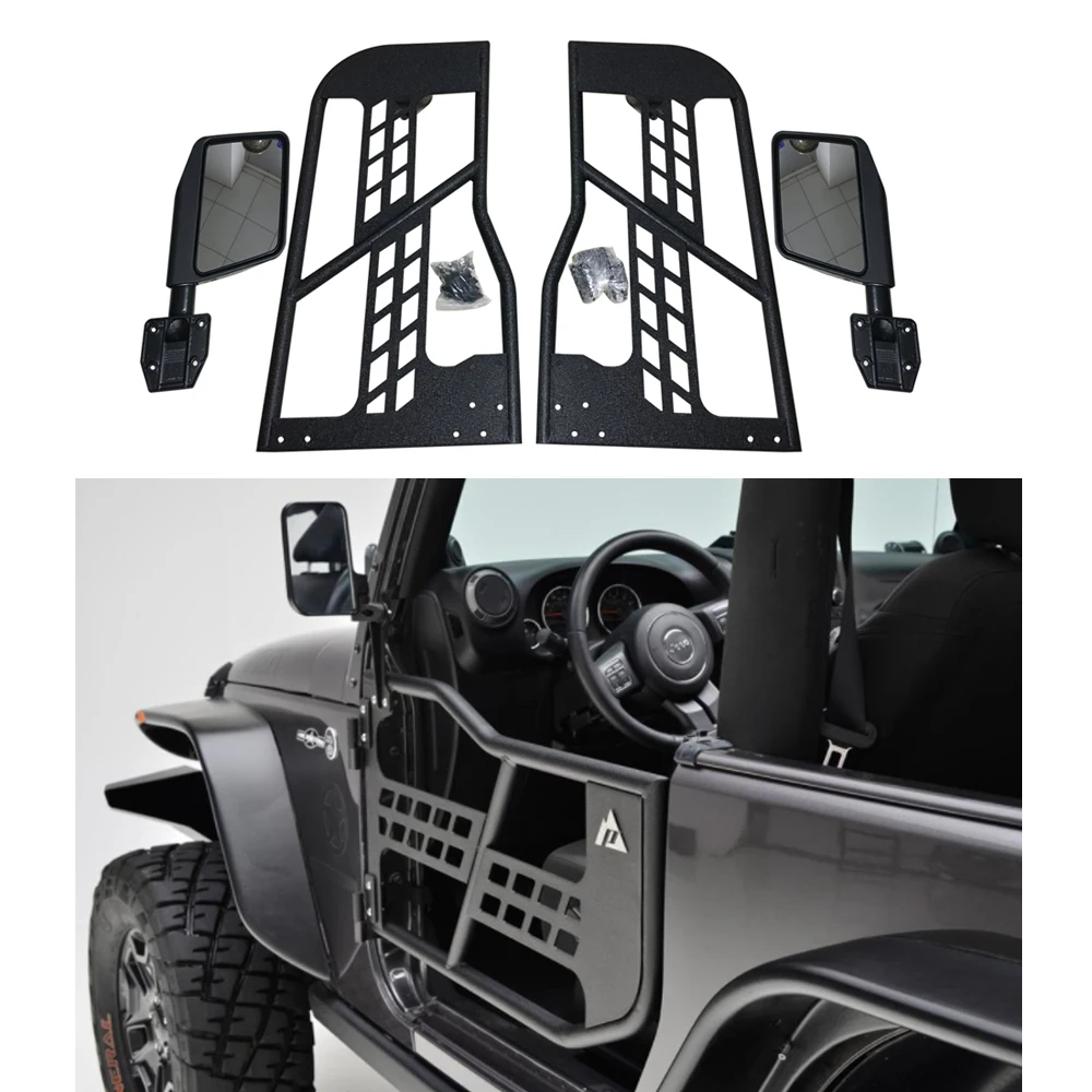 one set Lantsun J197 half door for Jeep for Wrangler JK 2 door tube door