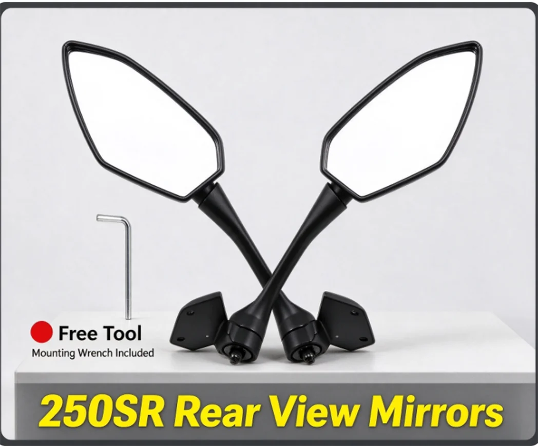 1 Pair for CFMOTO 250SR CF250-6-6A Left / Right Rearview Mirror Reflective Mirror