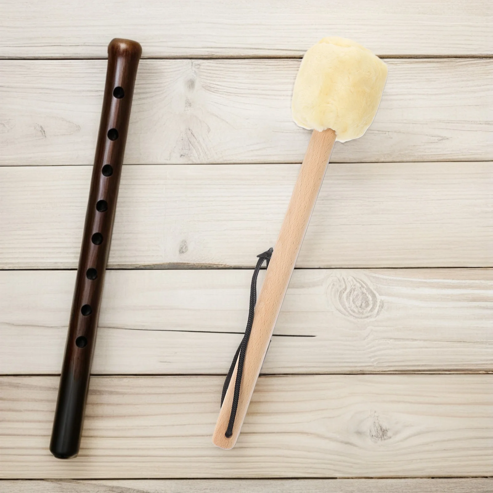 

1pcs Bass Drum Stick Wood Head Non-Slip Lightweight For Stage Practice Drum Mallet Percussion Instrument Part