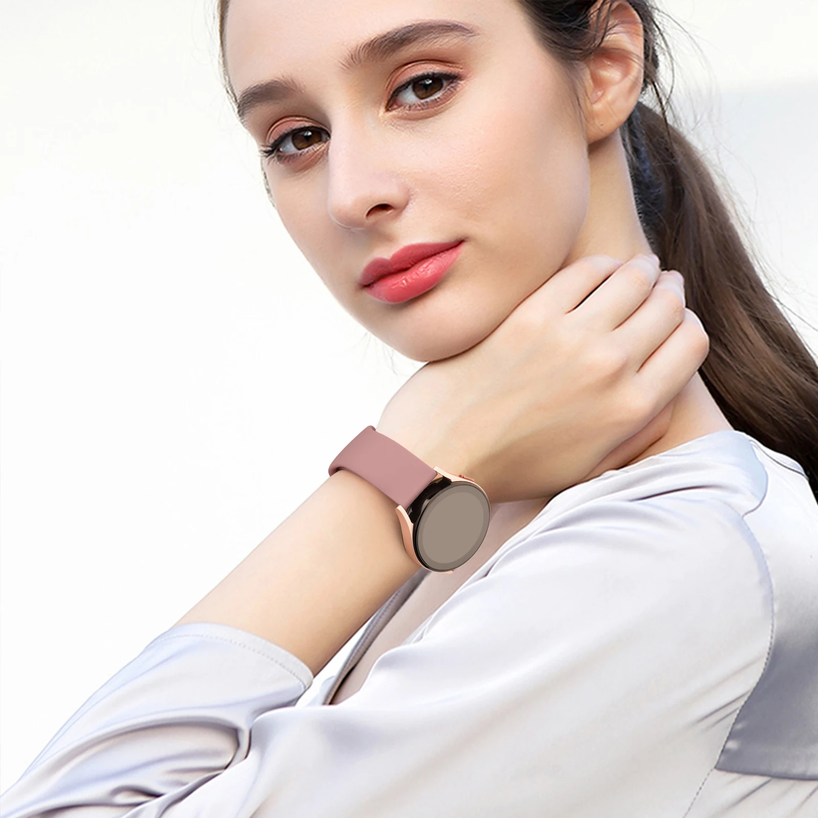 Ремешок силиконовый для Samsung Galaxy Watch Band 4 3 5 Pro Active 2, браслет для Huawei Watch GT 2/2e/3 Pro, 20 мм 22 мм