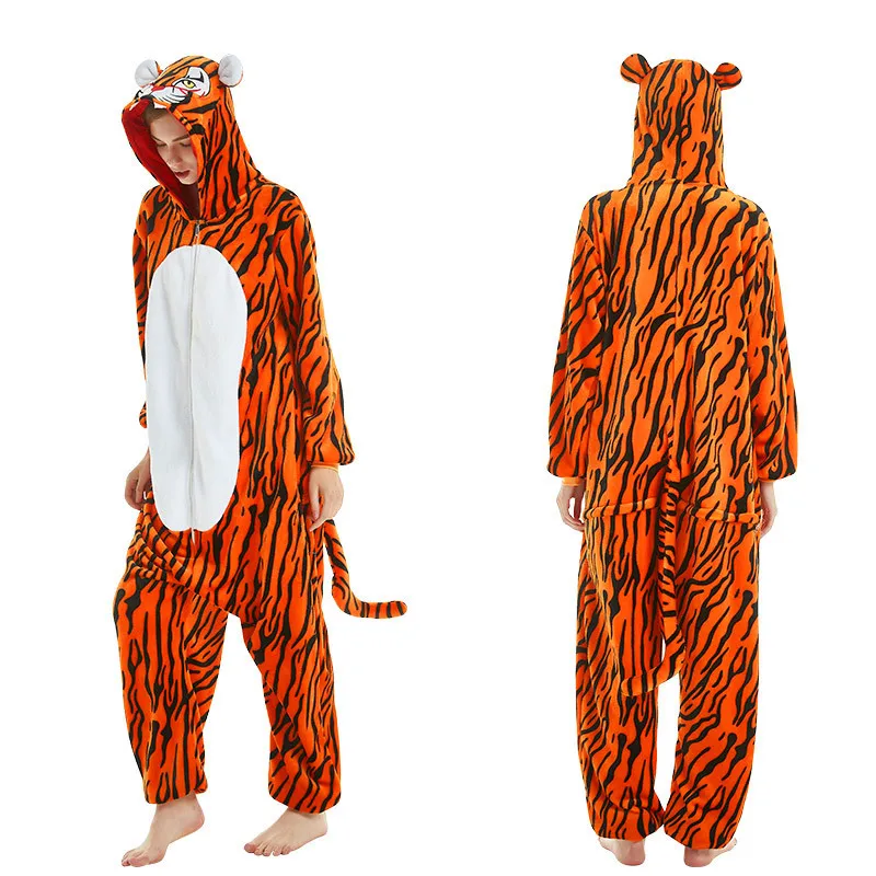 Kigurumi Fox Deer Onesies Cartoon Pajamas For Adults Women Men Animal Pyjamas Homewear Halloween Christmas Cosplay Party Costume