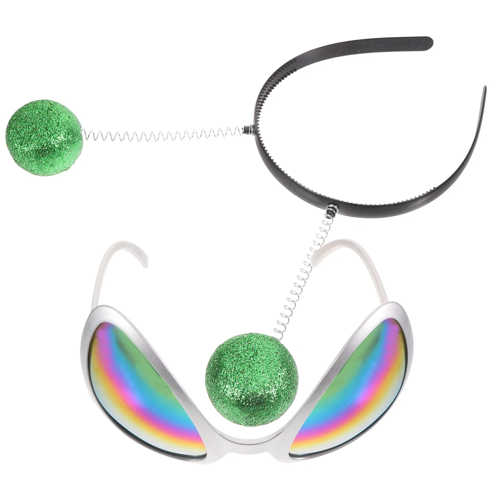 

Makeup Glasses Festival Headdress Alien Headband Sun Saucer Man Plastic Creative Eyeglasses