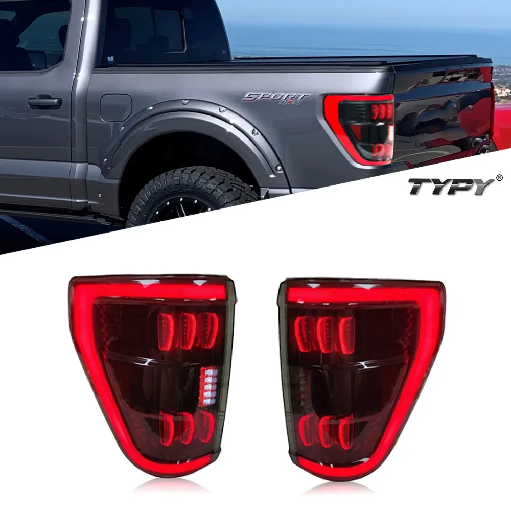 

Car Tail Lamp For Ford Raptor F150 Taillights 2022-2023 Upgrade Modified to NEW F150 Dynamic Turn Brake LED Taillights Assembly