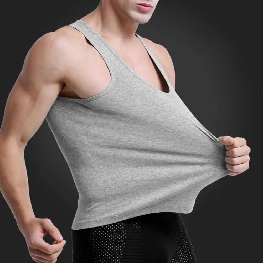 Men Fitness Vest Breathable Men's Sleeveless Sport Vest Quick Dry Elastic Plus Size Options for Basketball Gym Workout Workout