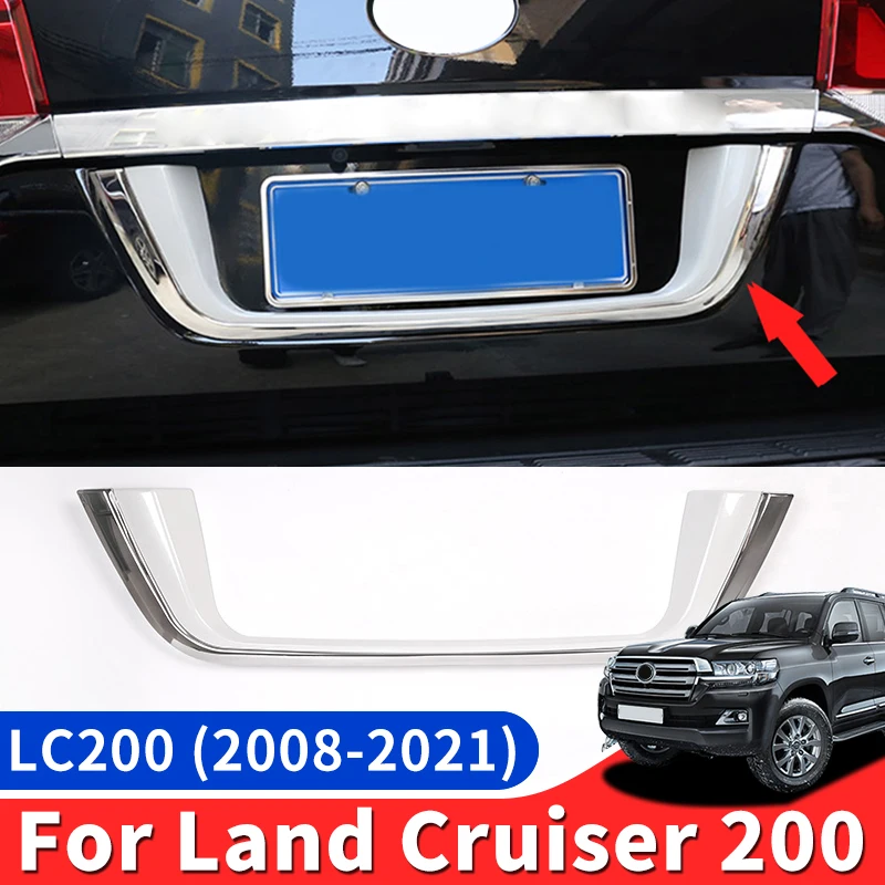 

For Toyota Land Cruiser 200 LC200 2008-2021 2020 2019 Exterior Accessories Tailgate U-Shaped Decorative Strip Modification VX GX